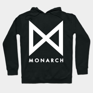 Monarch legacy of monster black and white logo Hoodie